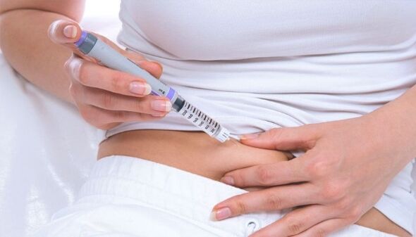 Betrokkenheid injectie bij diabetes